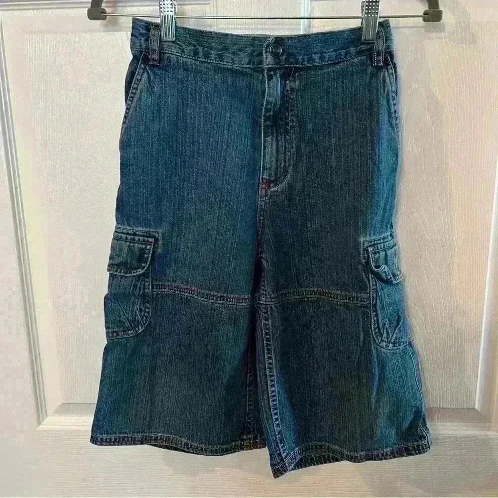 Hannah Andersson Denim Shorts Jorts Size 150 US Size 12, Elastic Waistband, GUC